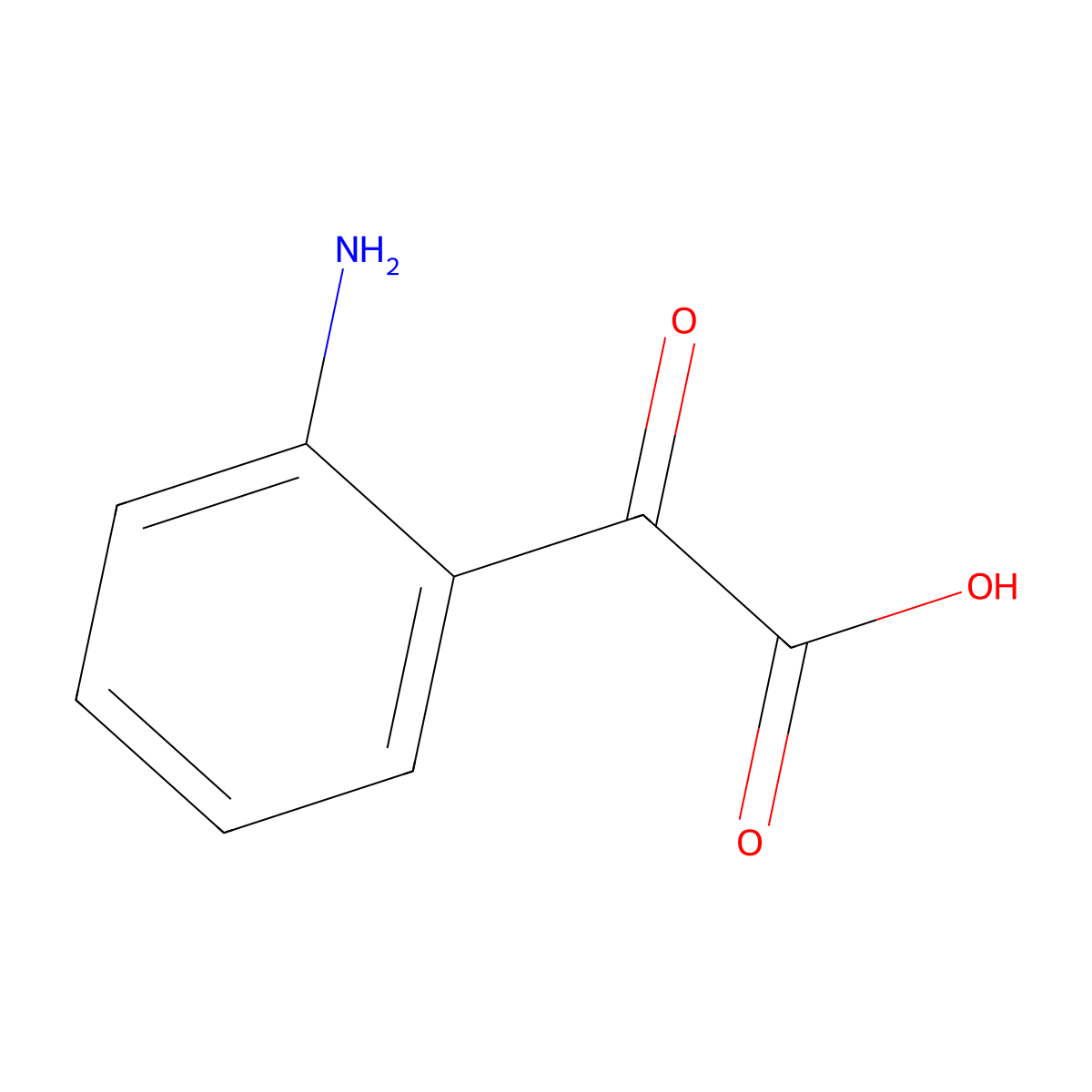 Isatinate molecular structure, CAS 484-38-8