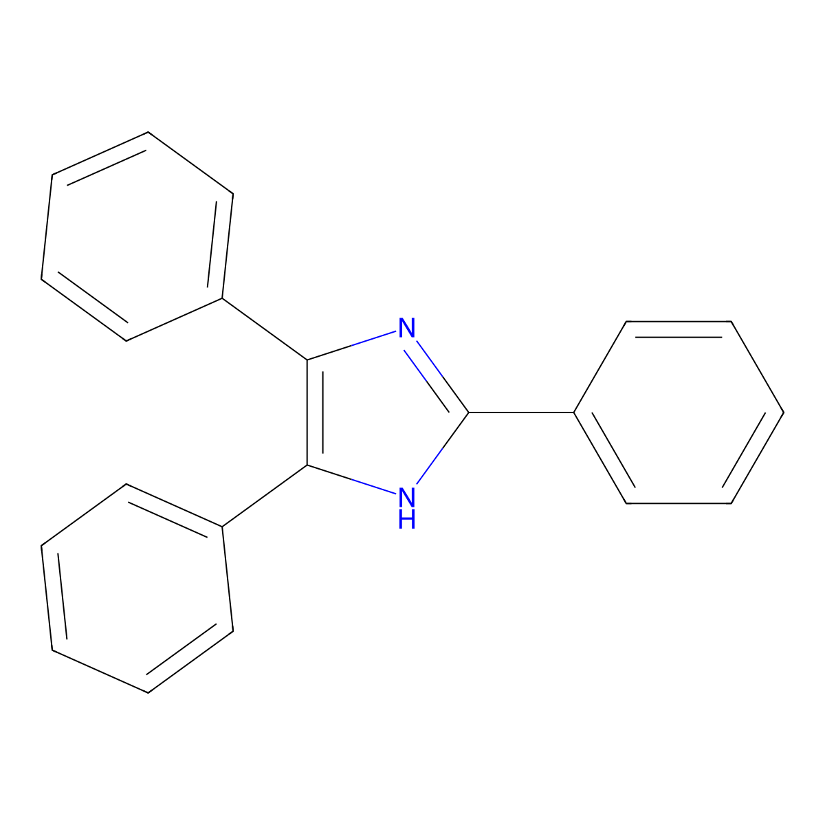 2,4,5-Triphenylimidazole molecular structure, CAS 484-47-9