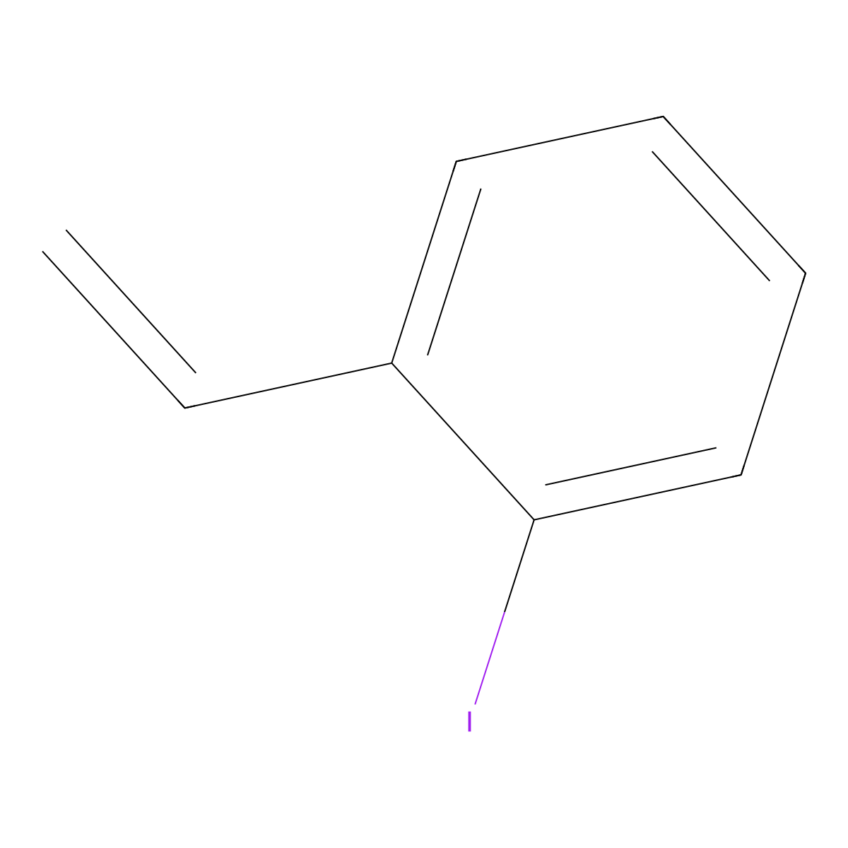 1-Iodo-2-vinylbenzene molecular structure, CAS 4840-91-9