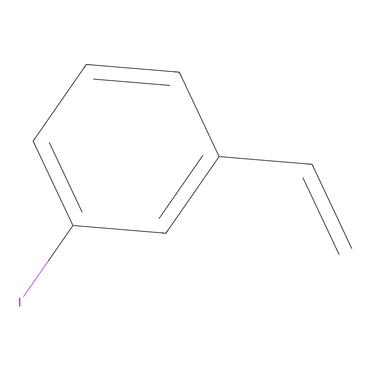 1-Ethenyl-3-iodobenzene molecular structure, CAS 4840-92-0