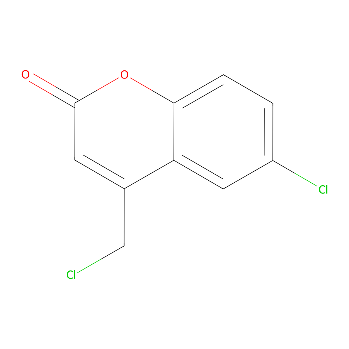 6-Chloro-4-(chloromethyl)chromen-2-one molecular structure, CAS 484000-51-3