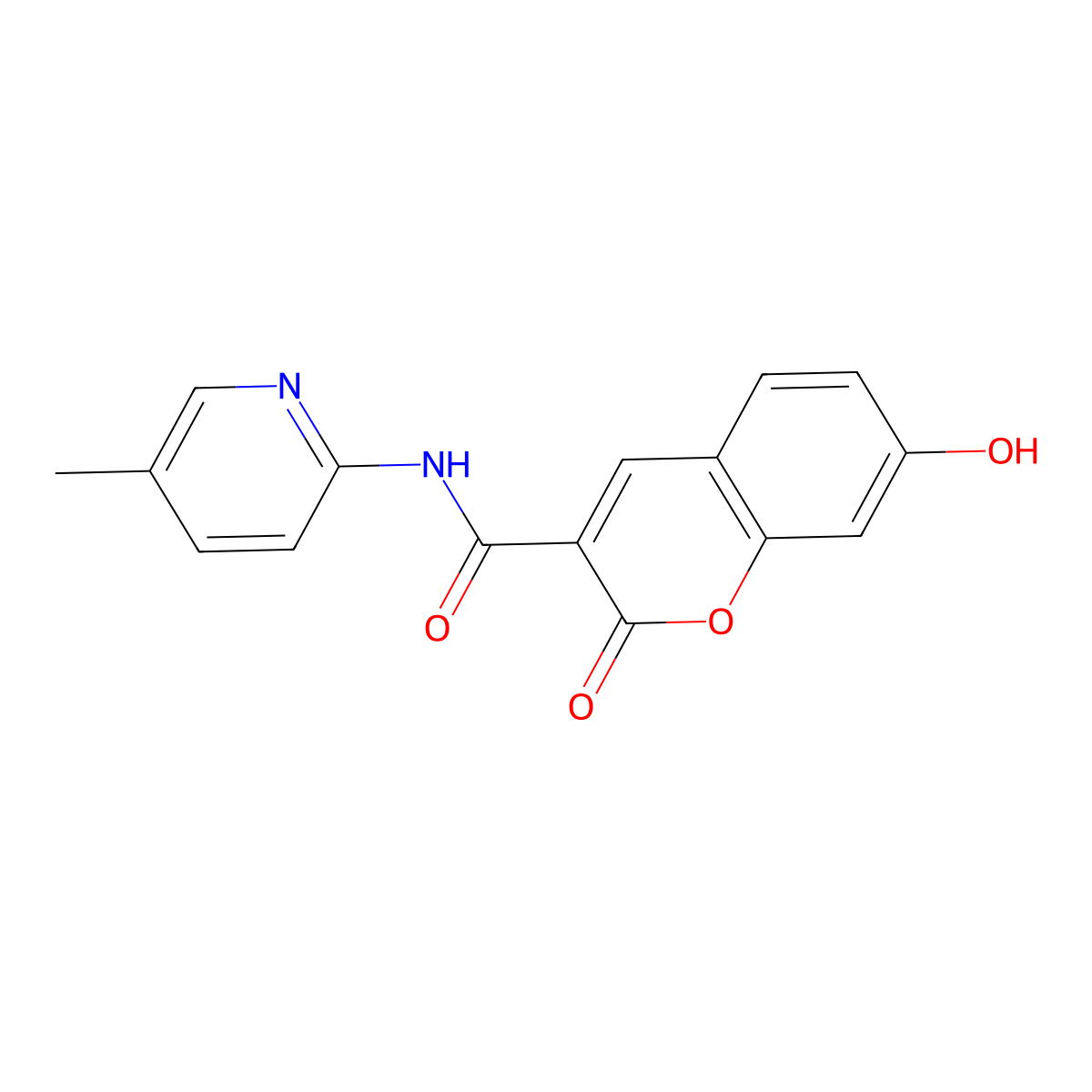 7-hydroxy-N-(5-methylpyridin-2-yl)-2-oxo-2H-chromene-3-carboxamide molecular structure, CAS 484022-75-5