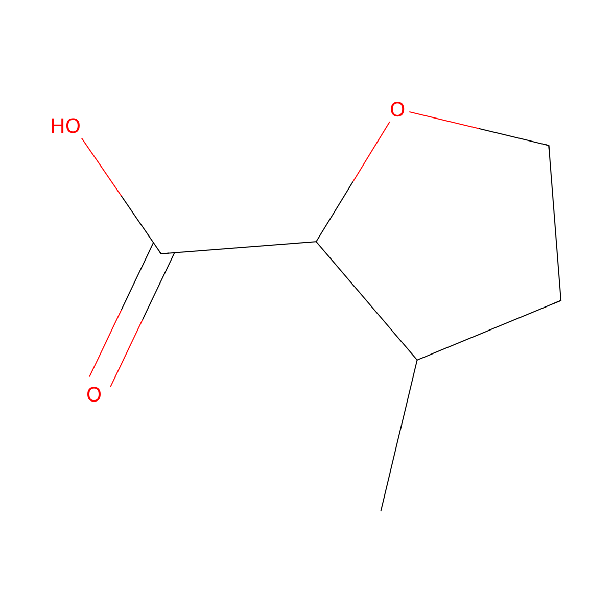 3-Methyloxolane-2-carboxylic acid molecular structure, CAS 484047-81-6