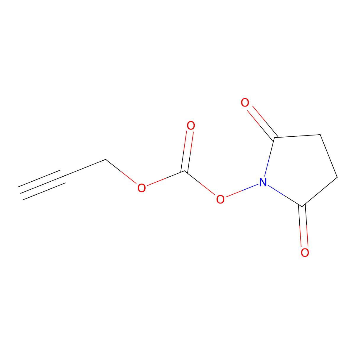 N-(Propargyloxycarbonyloxy)succinimide molecular structure, CAS 484064-96-2