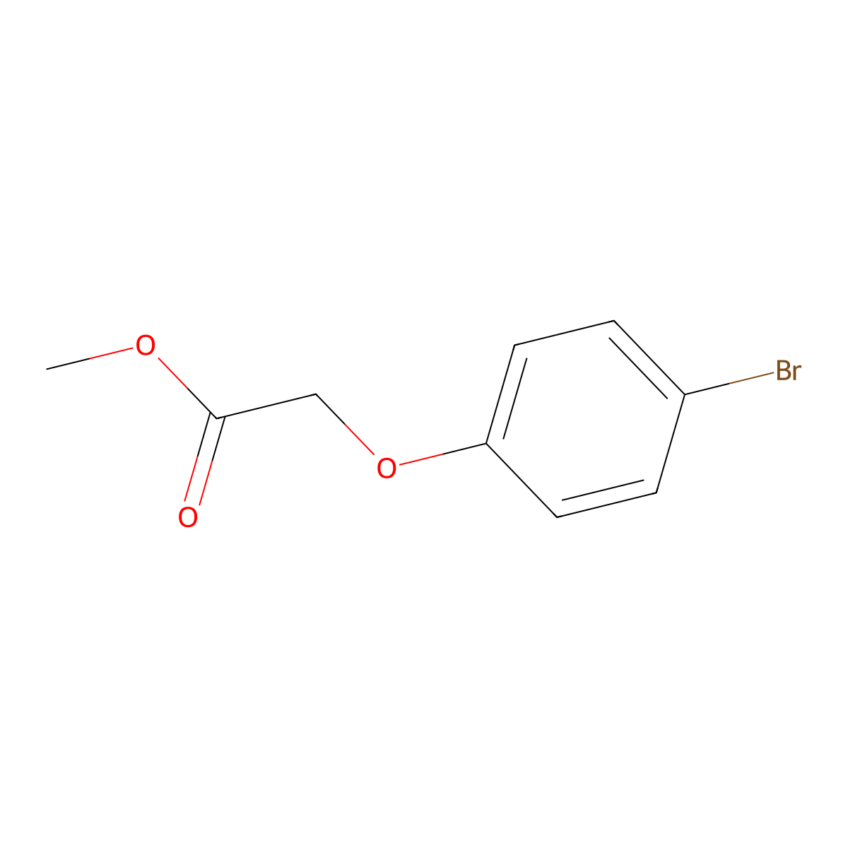 Methyl 2-(4-bromophenoxy)acetate molecular structure, CAS 4841-23-0