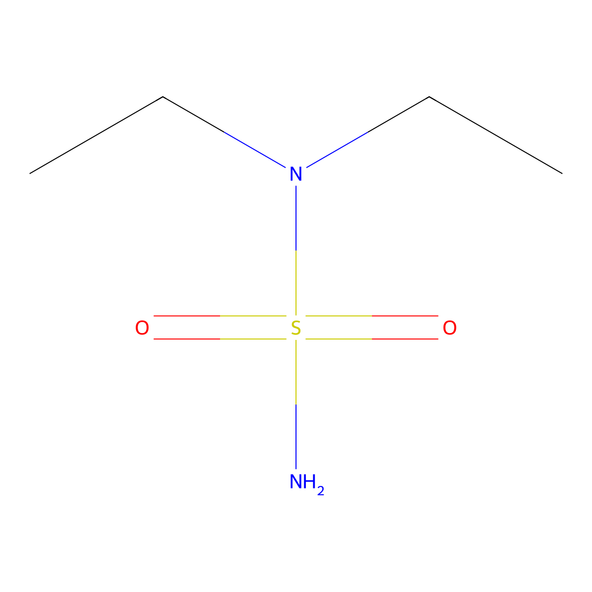 (Diethylsulfamoyl)amine molecular structure, CAS 4841-33-2