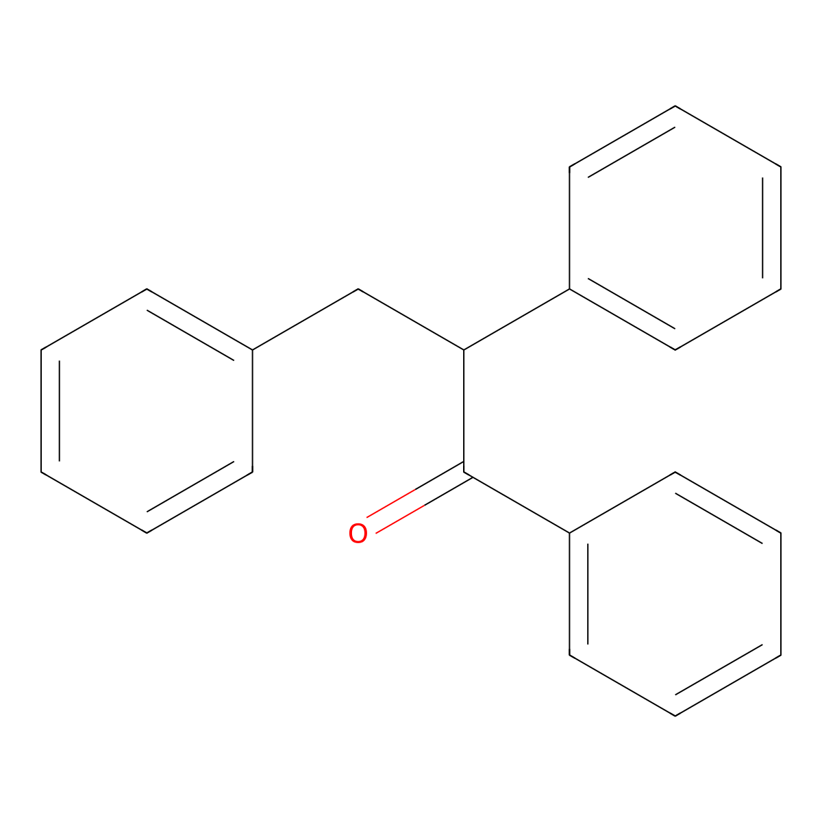 1,2,3-Triphenylpropan-1-one molecular structure, CAS 4842-45-9