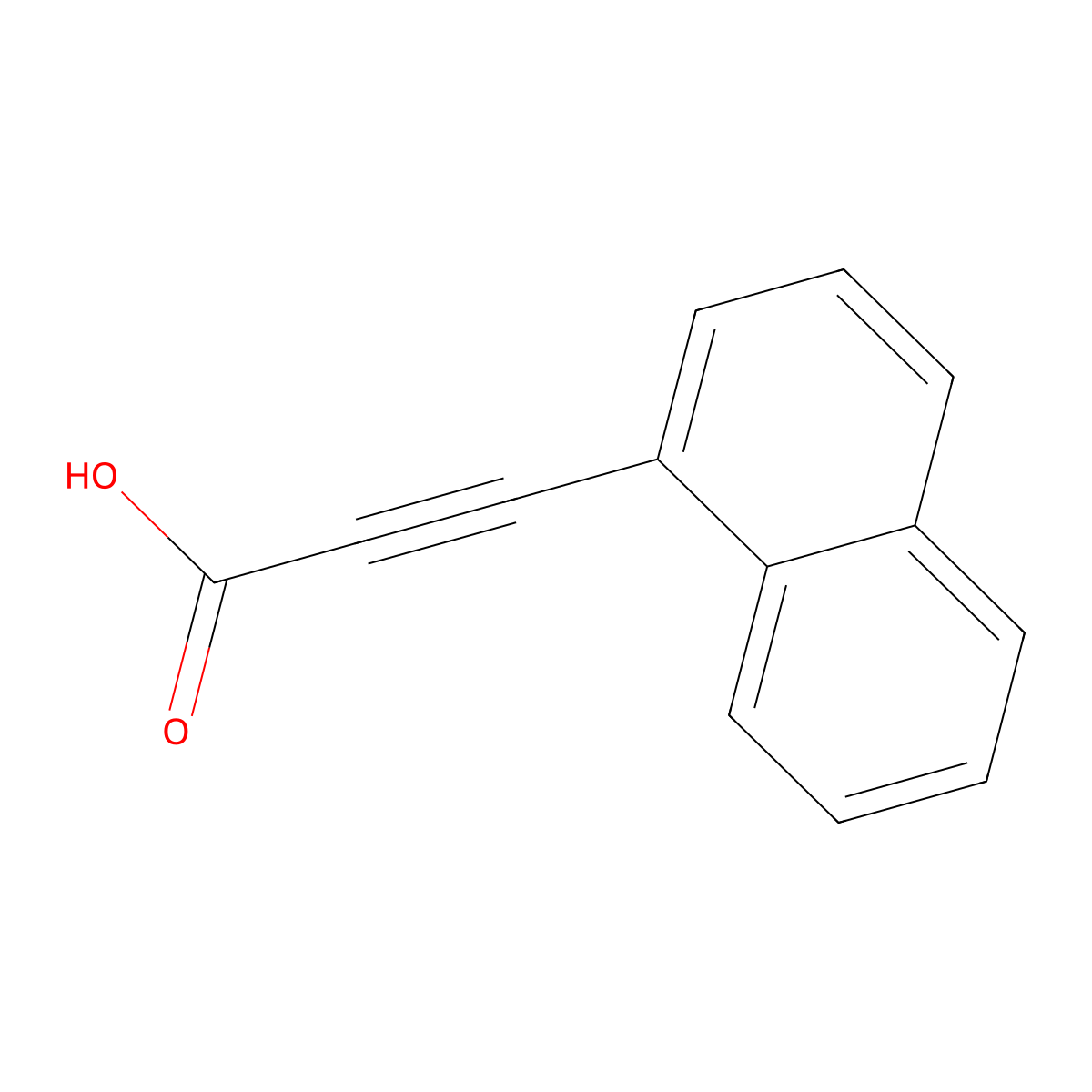 3-(1-Naphthyl)prop-2-ynoic acid molecular structure, CAS 4843-42-9