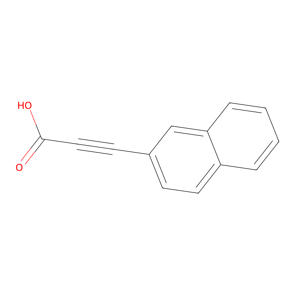 3-(2-Naphthyl)prop-2-ynoic acid molecular structure, CAS 4843-43-0