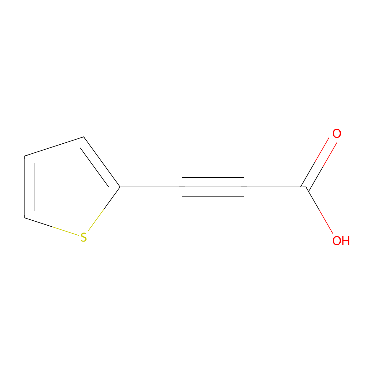 3-(2-Thienyl)-2-propynoic acid molecular structure, CAS 4843-44-1