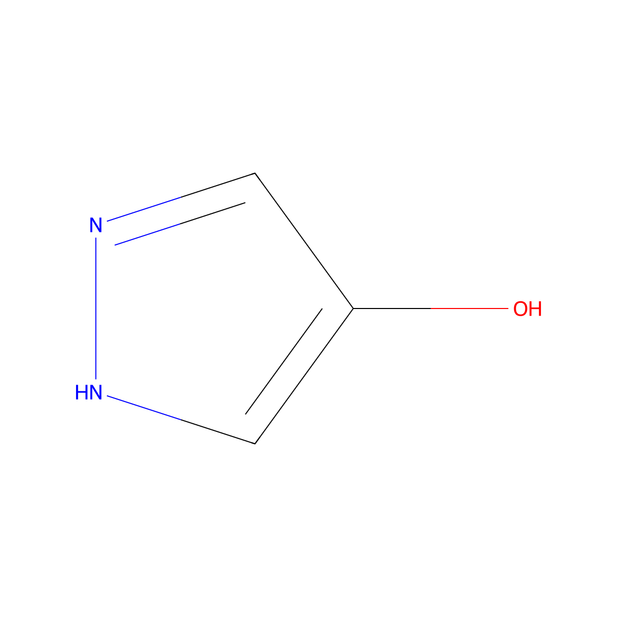 1H-Pyrazol-4-ol molecular structure, CAS 4843-98-5