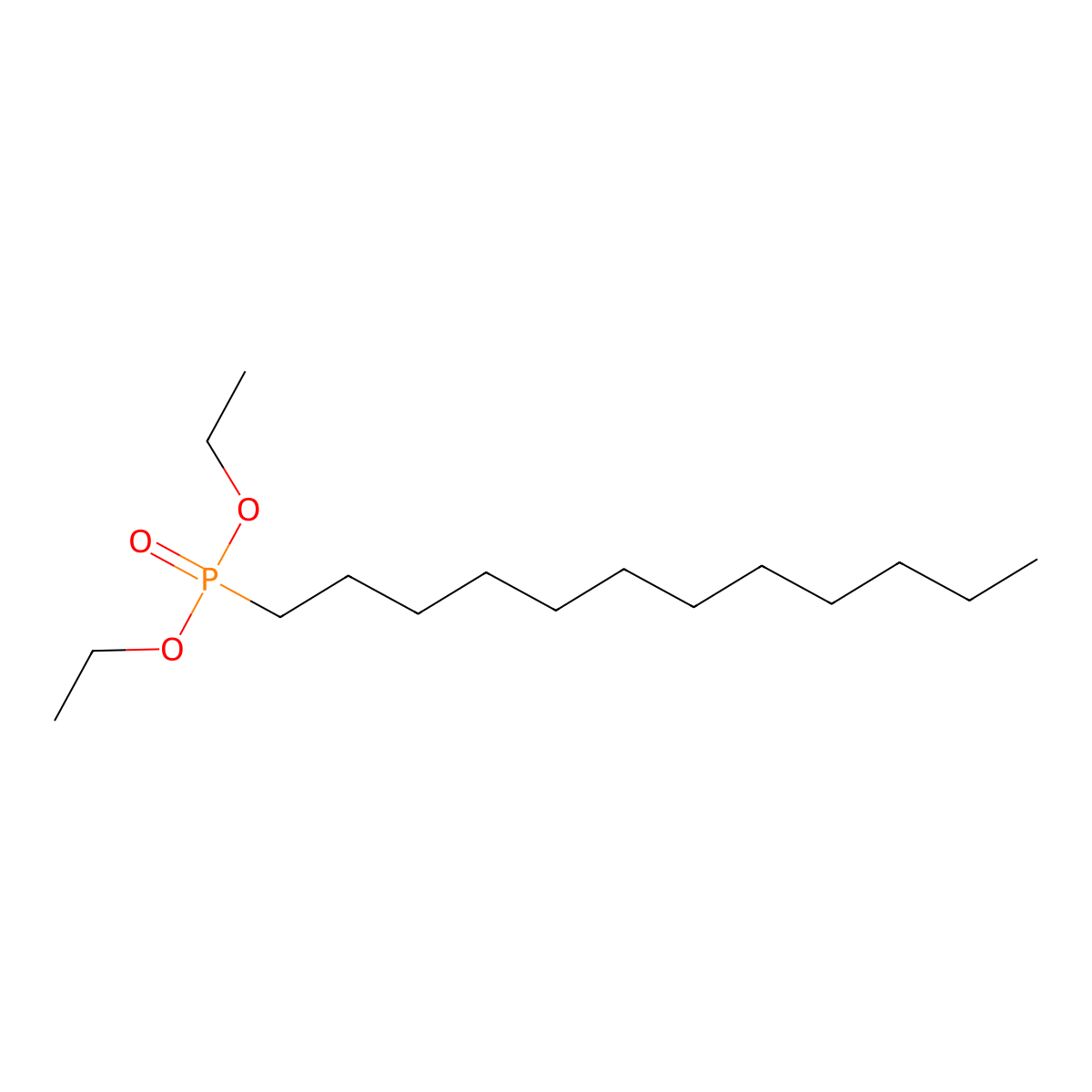 Phosphonic acid, P-dodecyl-, diethyl ester molecular structure, CAS 4844-38-6