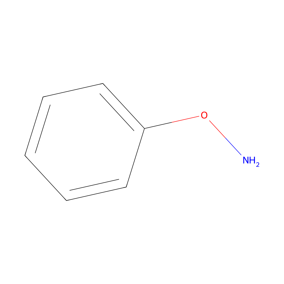 O-Phenylhydroxylamine molecular structure, CAS 4846-21-3