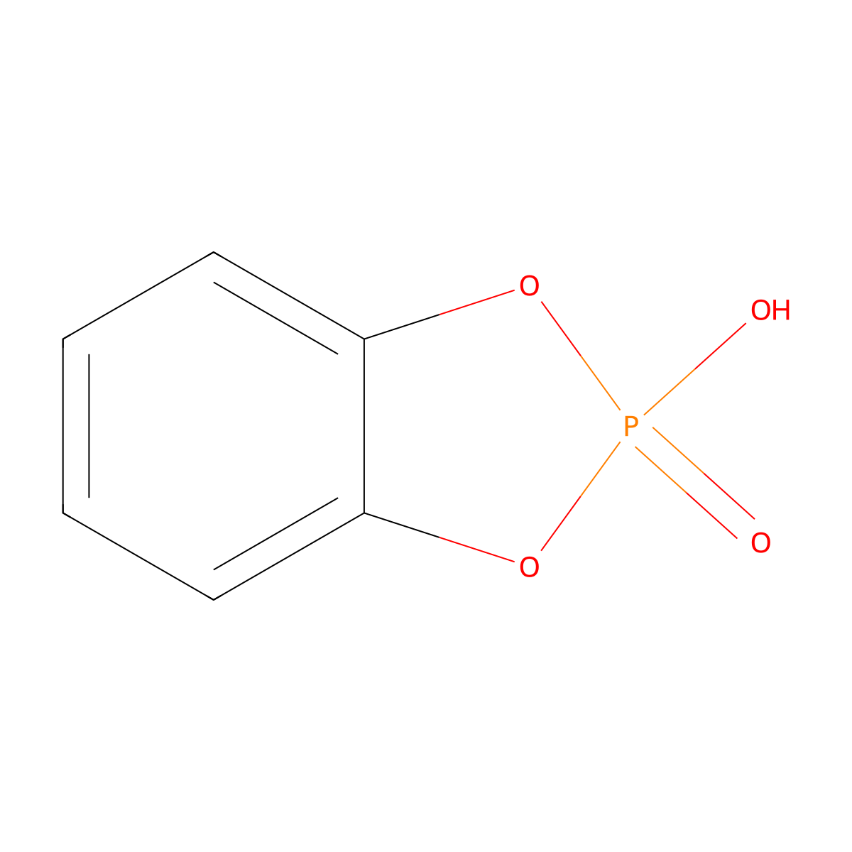 2-Hydroxy-1,3,2-benzodioxaphosphole 2-oxide molecular structure, CAS 4846-23-5