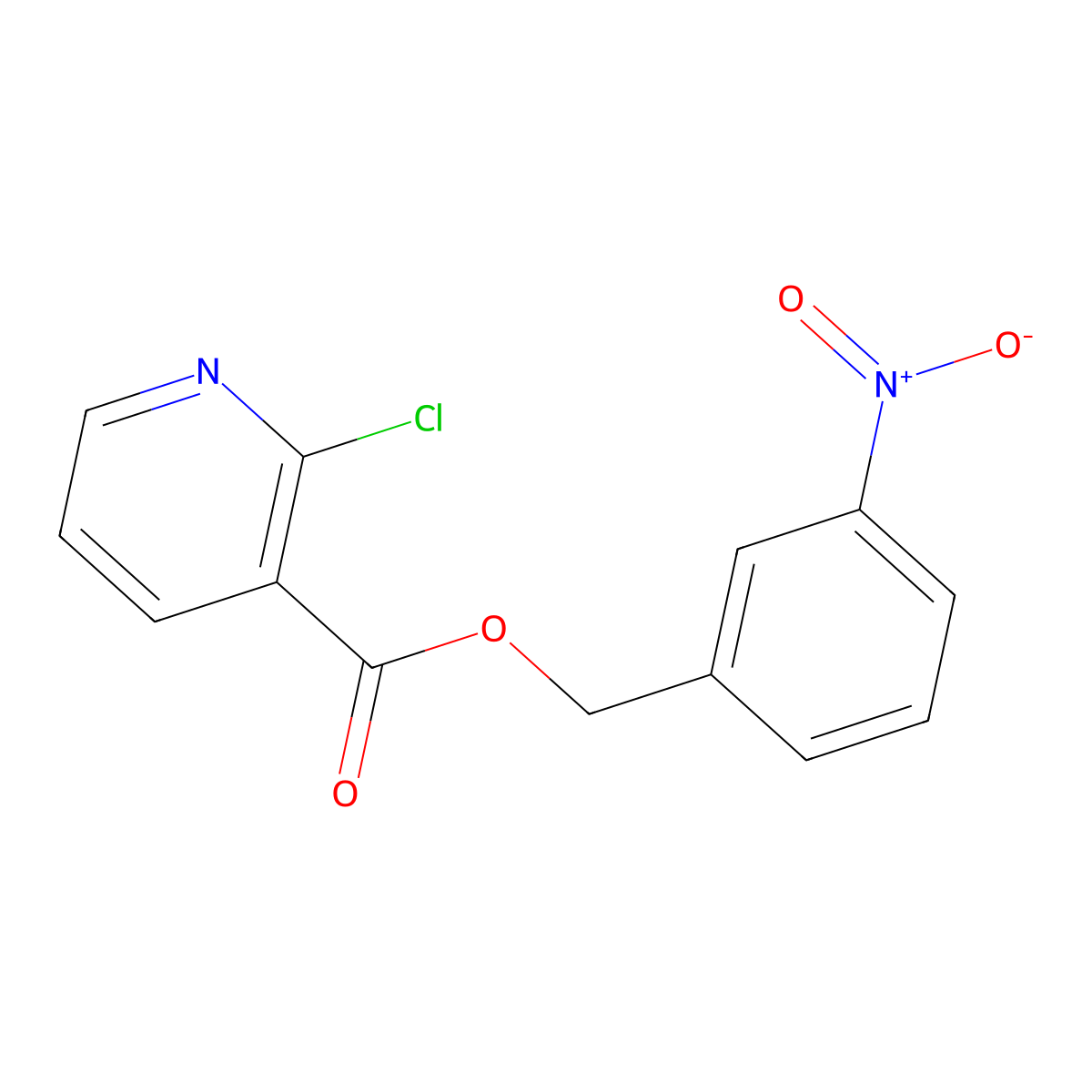 (3-Nitrophenyl)methyl 2-chloropyridine-3-carboxylate molecular structure, CAS 484666-00-4