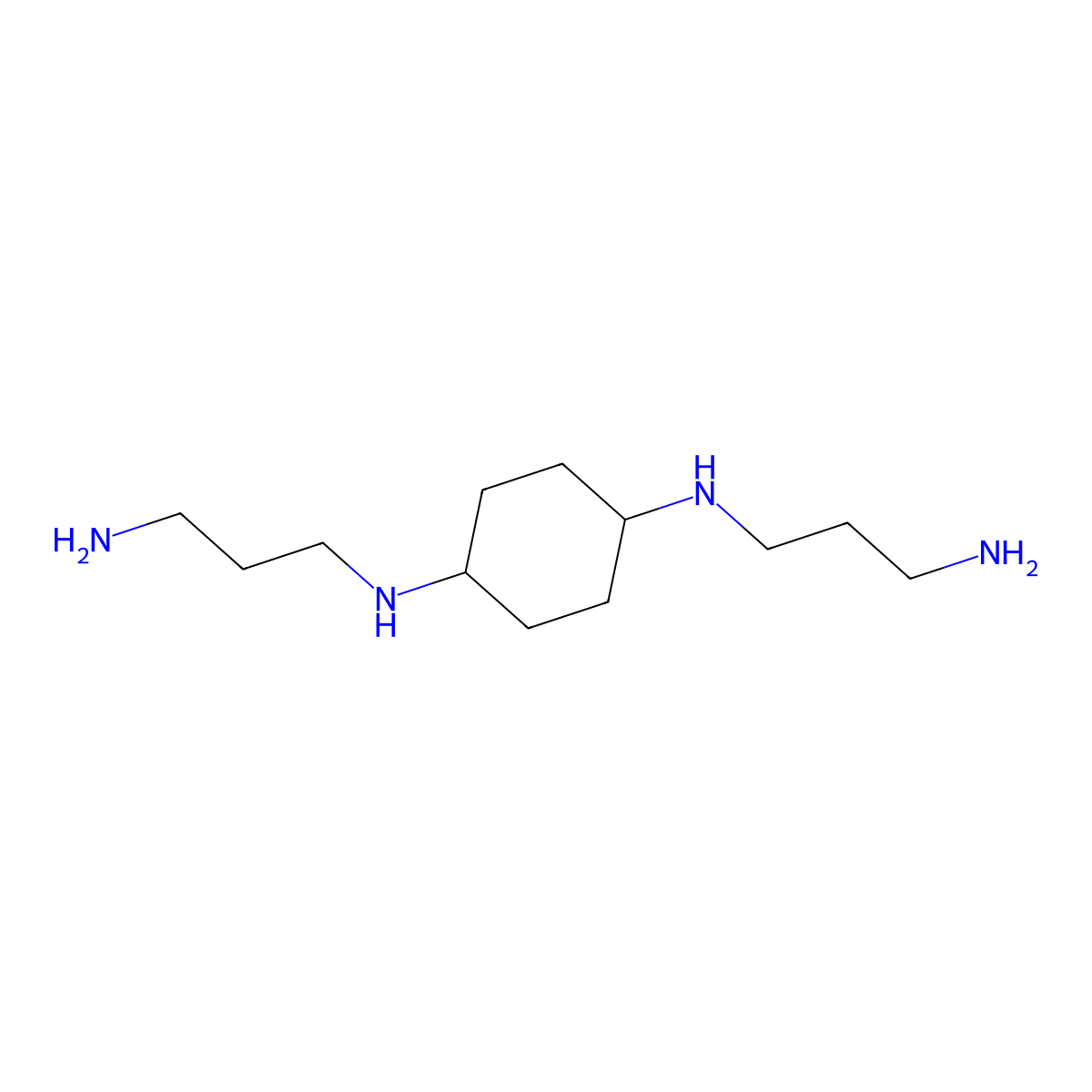 N1,N1'-(Cyclohexane-1,4-diyl)bis(propane-1,3-diamine) molecular structure, CAS 484670-29-3