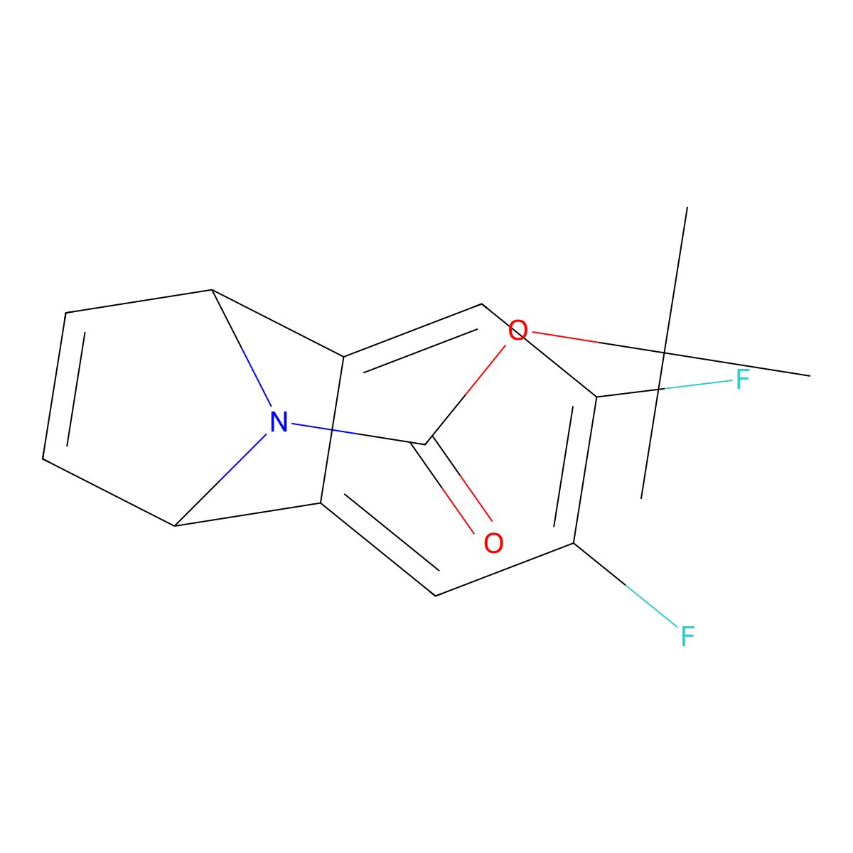 tert-Butyl 6,7-difluoro-1,4-dihydro-1,4-epiminonaphthalene-9-carboxylate molecular structure, CAS 484698-27-3