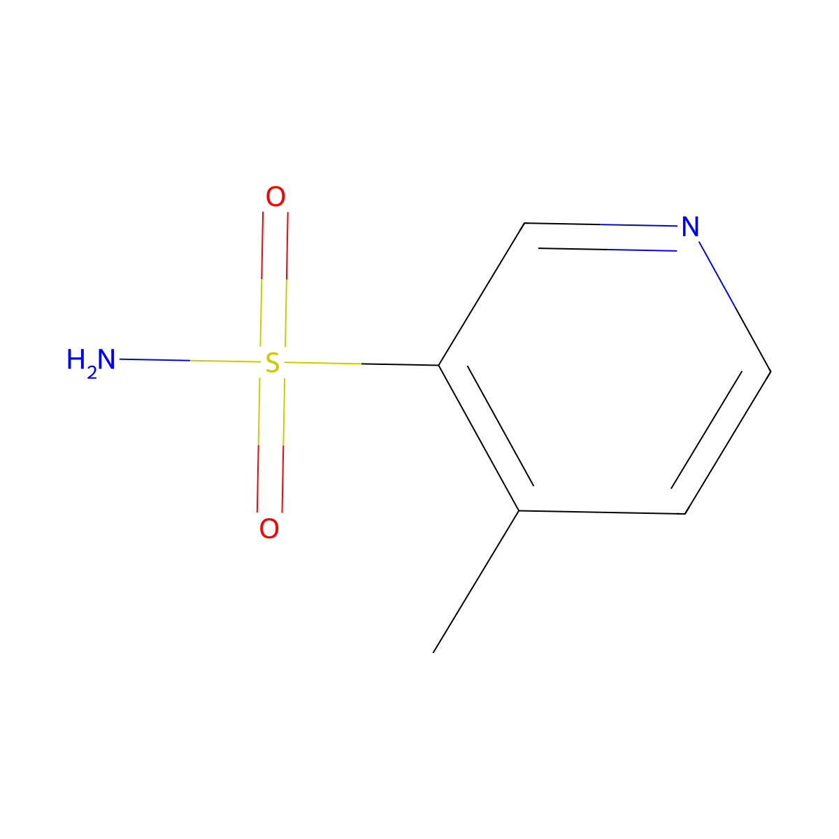 4-Methylpyridine-3-sulfonamide molecular structure, CAS 4847-33-0