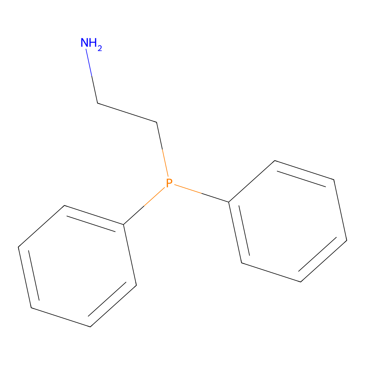 (2-Aminoethyl)diphenylphosphine molecular structure, CAS 4848-43-5