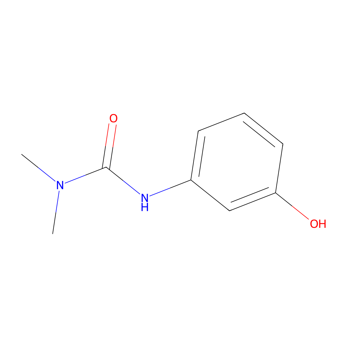 3-(3-Hydroxyphenyl)-1,1-dimethylurea molecular structure, CAS 4849-46-1