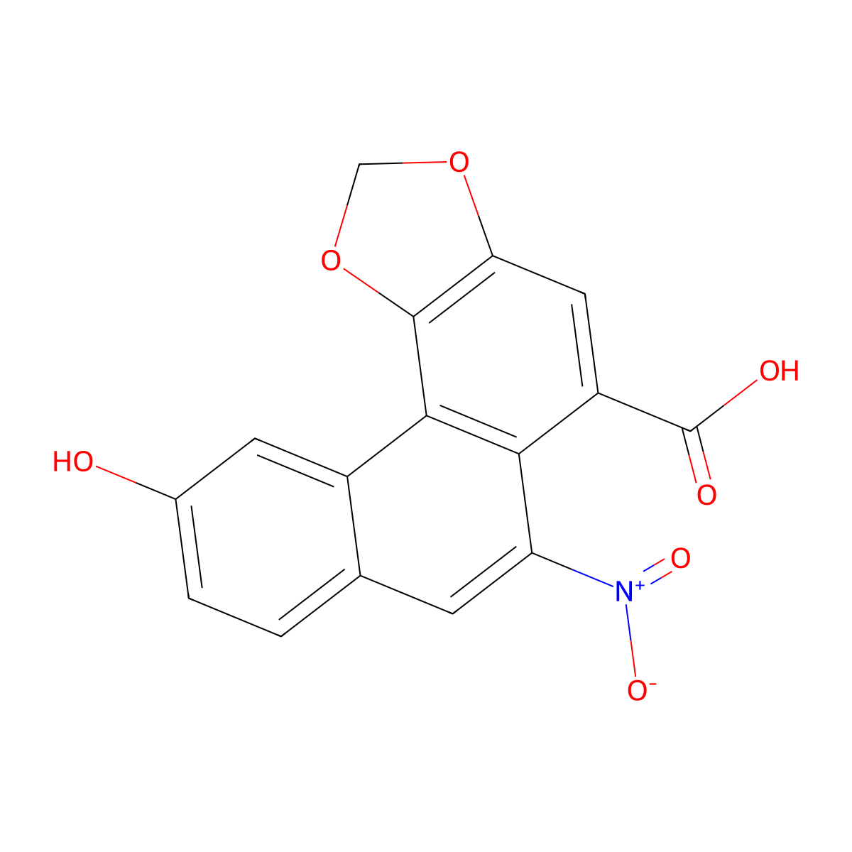 Aristolochic Acid C molecular structure, CAS 4849-90-5