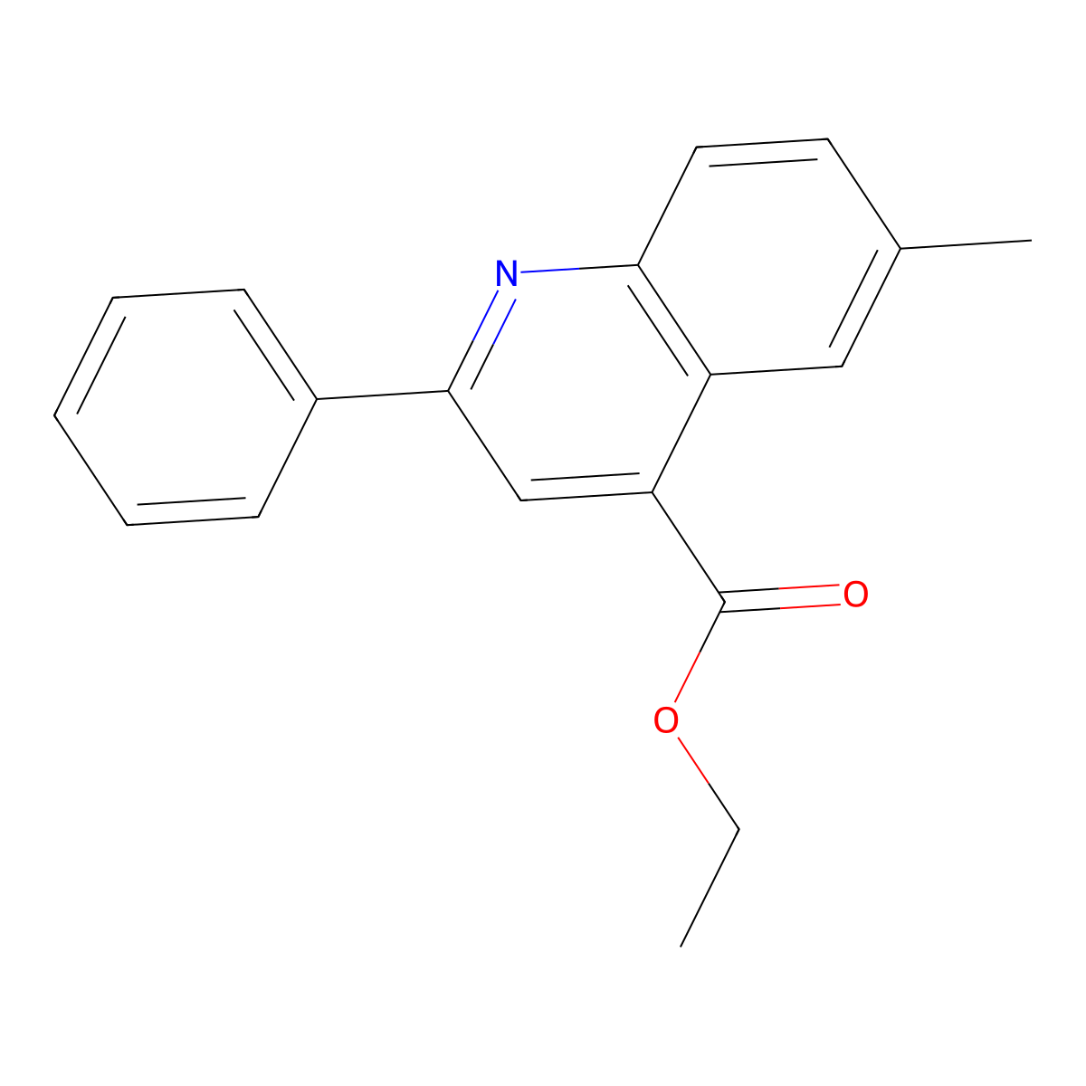 Neocinchophen molecular structure, CAS 485-34-7