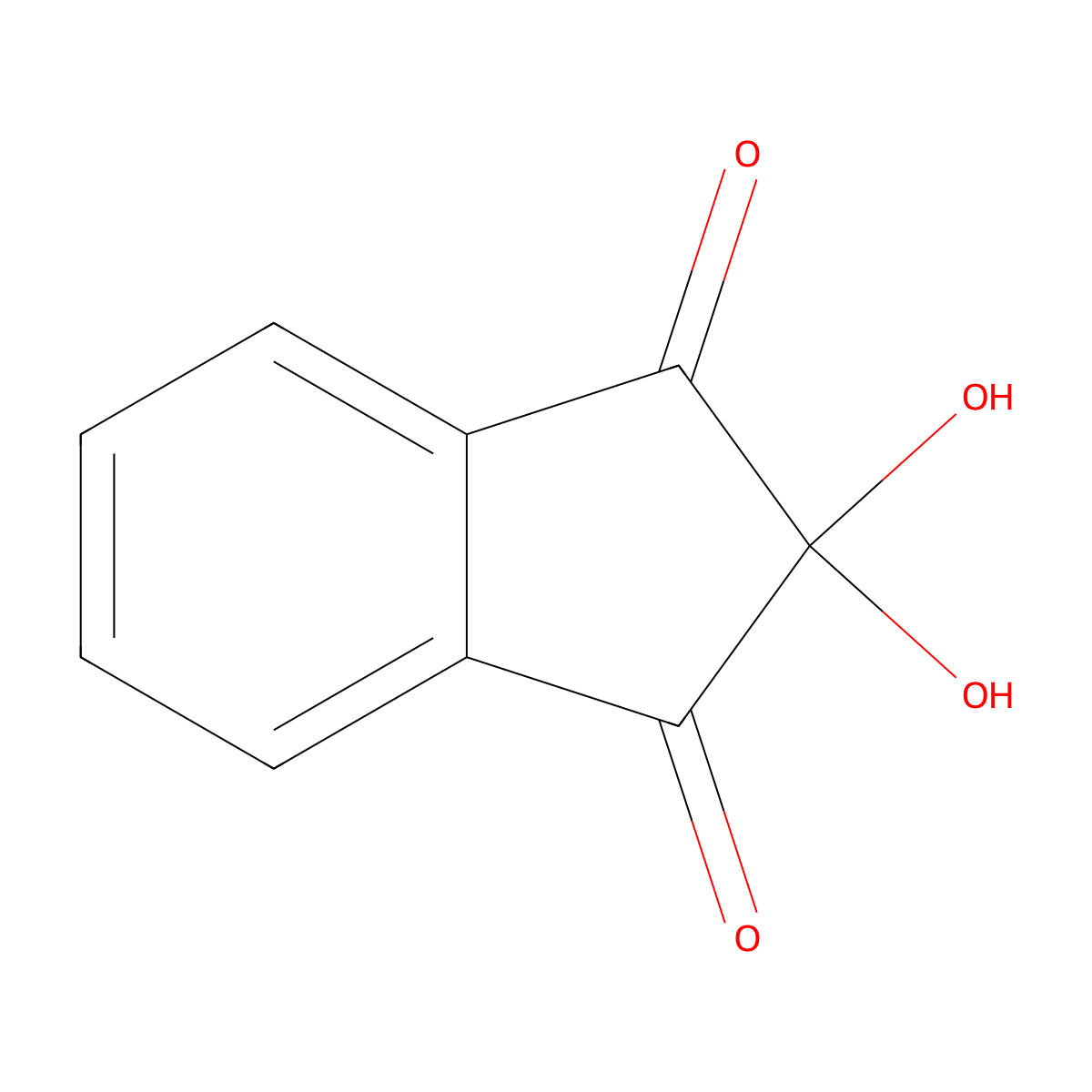Ninhydrin molecular structure, CAS 485-47-2