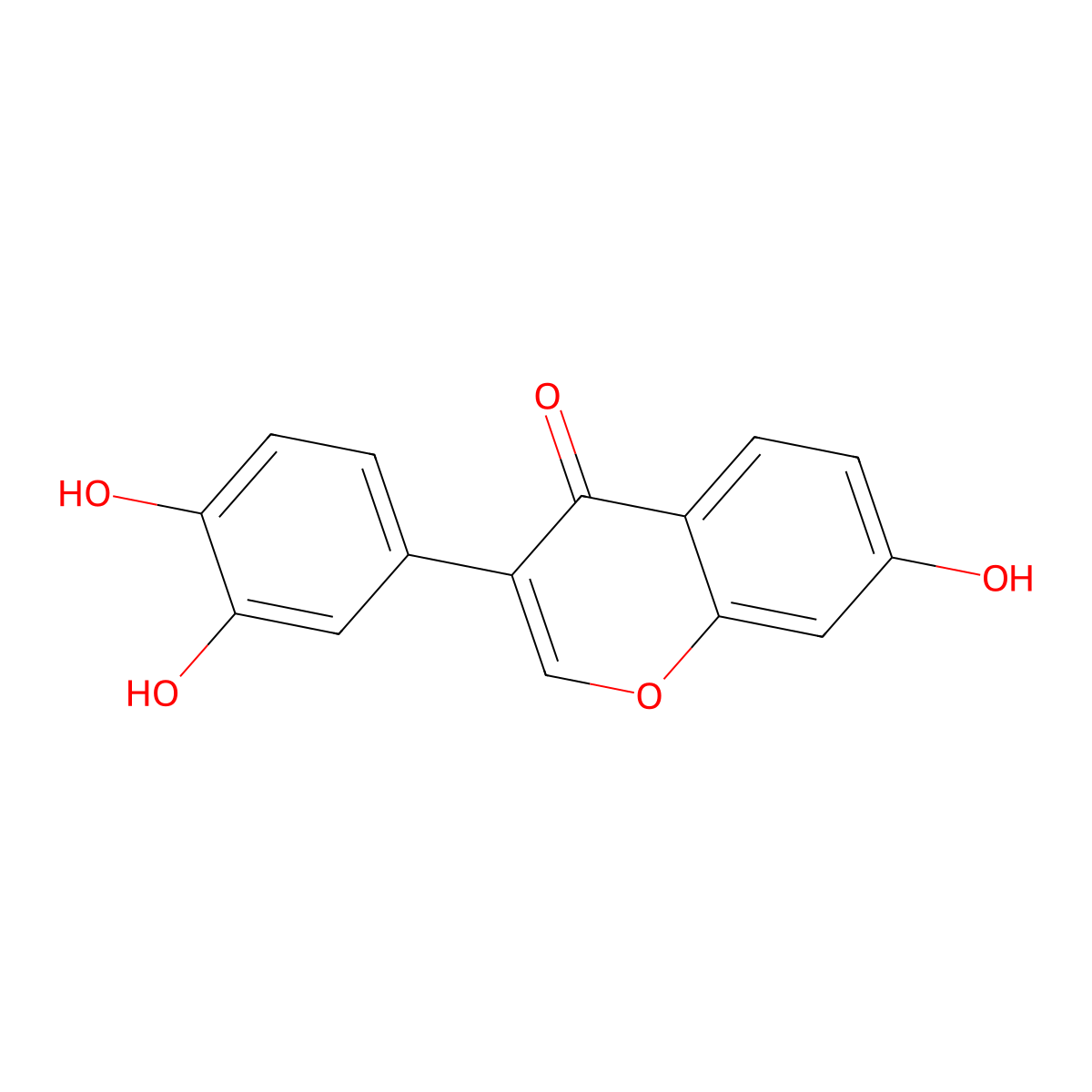 3',4',7-Trihydroxyisoflavone molecular structure, CAS 485-63-2