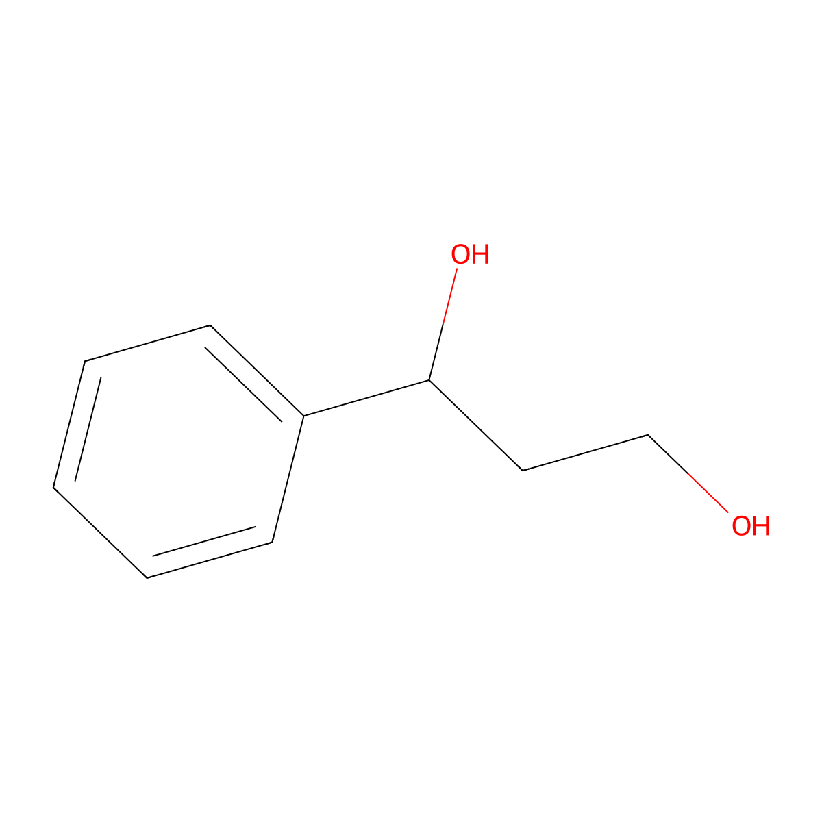 1-Phenyl-1,3-propanediol molecular structure, CAS 4850-49-1
