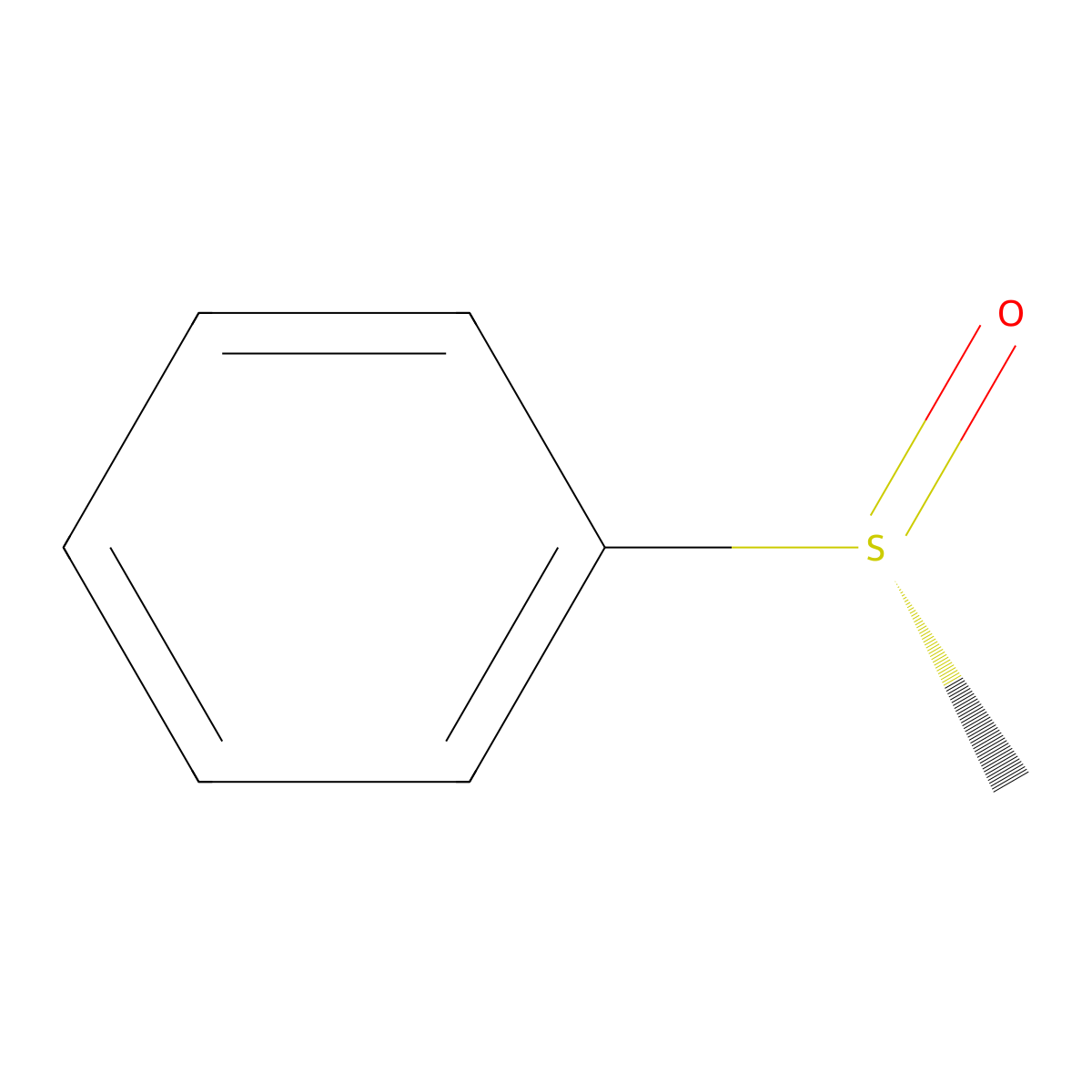 (R)-methyl phenyl sulfoxide molecular structure, CAS 4850-71-9