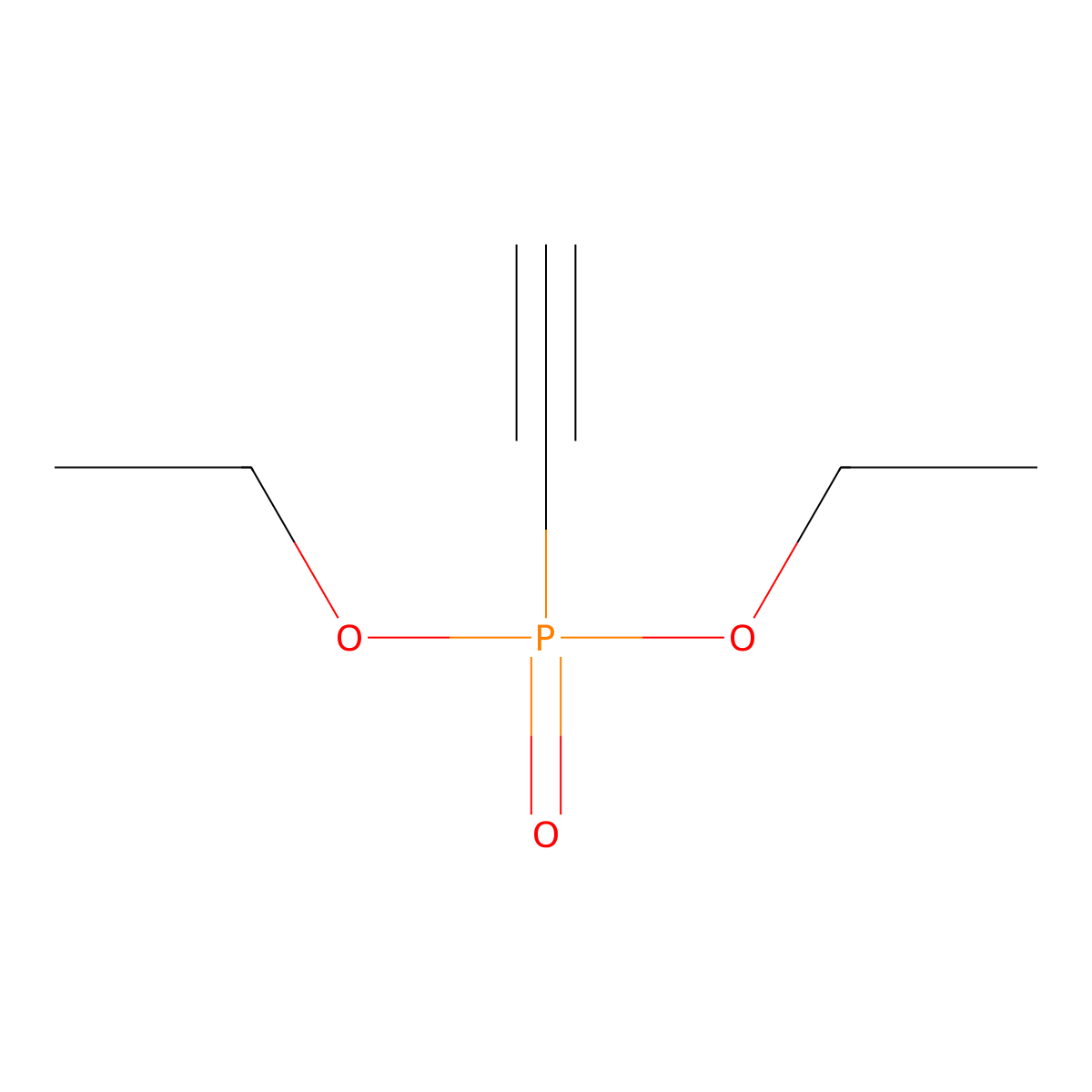 Diethyl ethynylphosphonate molecular structure, CAS 4851-51-8