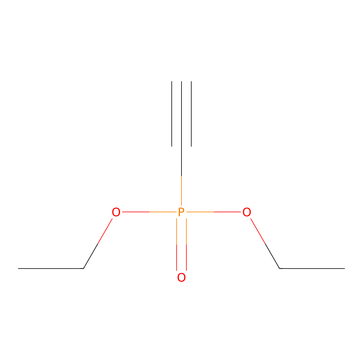 Diethyl ethynylphosphonate molecular structure, CAS 4851-51-8