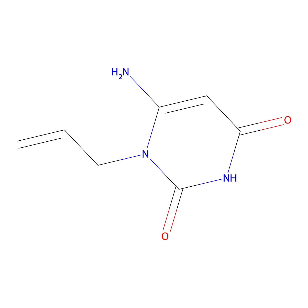 1-Allyl-6-aminouracil molecular structure, CAS 4852-21-5