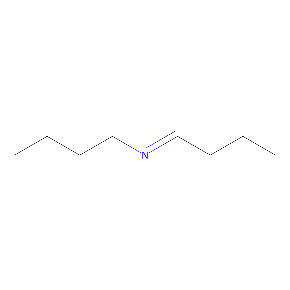 N-Butylidenebutylamine molecular structure, CAS 4853-56-9