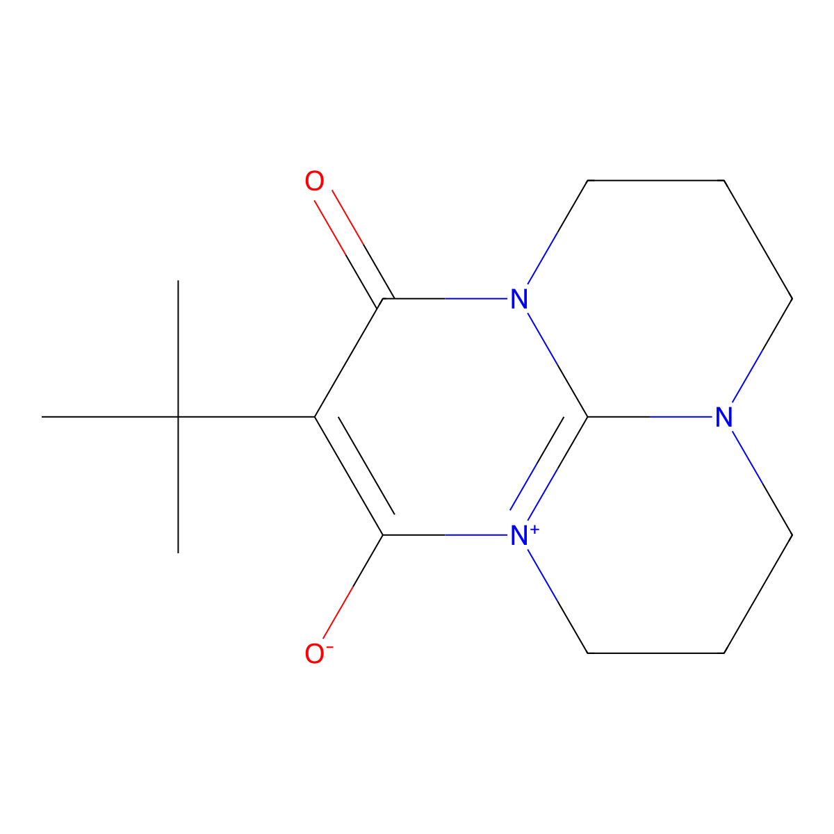 5-(tert-butyl)-4-oxo-2,3,4,7,8,9-hexahydro-1H-3a,6a,9a-triazaphenalen-9a-ium-6-olate molecular structure, CAS 485319-25-3
