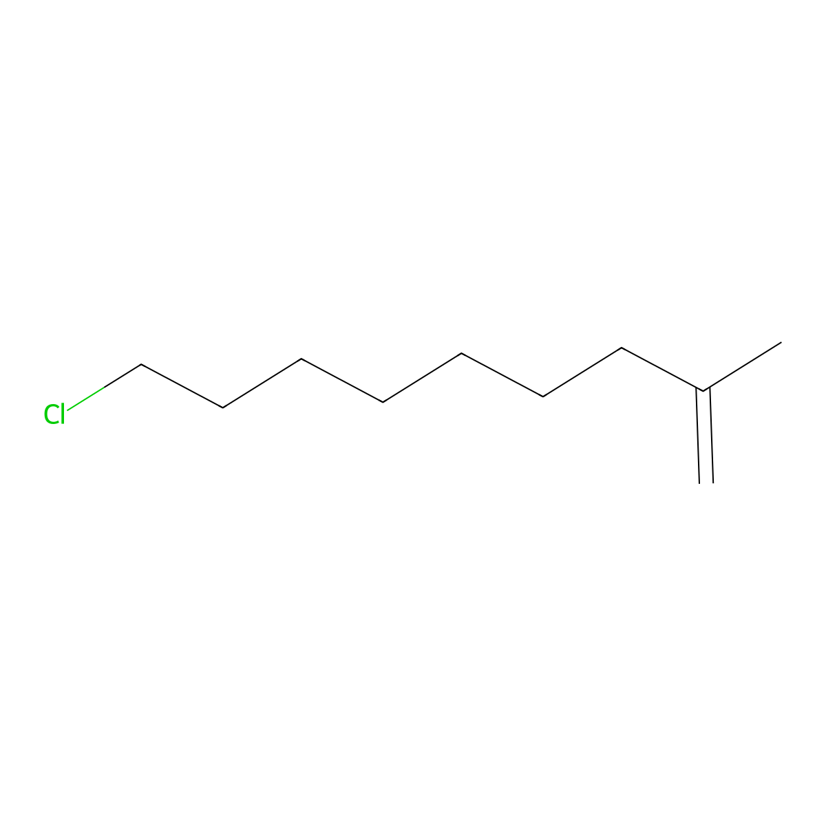 9-Chloro-2-methyl-1-nonene molecular structure, CAS 485320-17-0