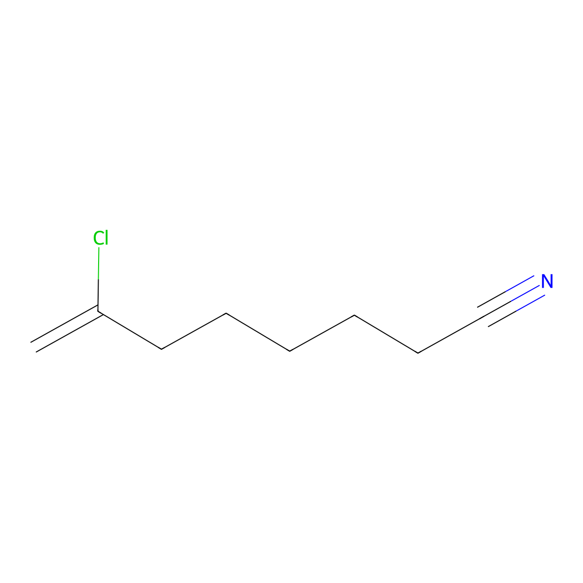 7-Chlorooct-7-enenitrile molecular structure, CAS 485320-18-1