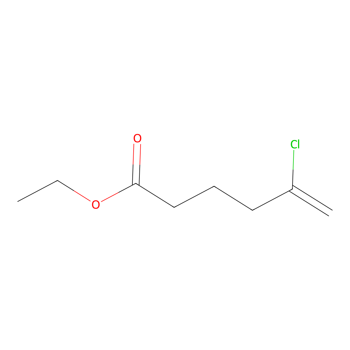 Ethyl 5-chloro-5-hexenoate molecular structure, CAS 485320-21-6