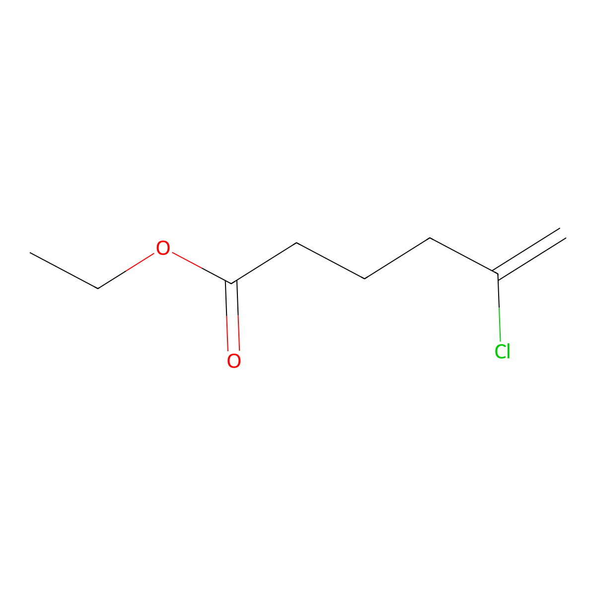 Ethyl 5-chloro-5-hexenoate molecular structure, CAS 485320-21-6