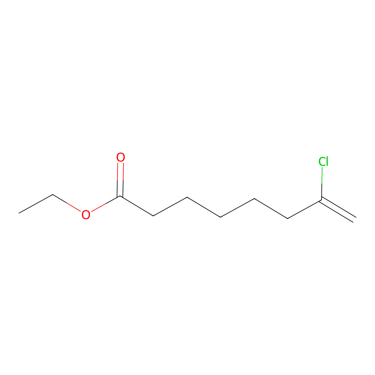 Ethyl 7-chloro-7-octenoate molecular structure, CAS 485320-22-7
