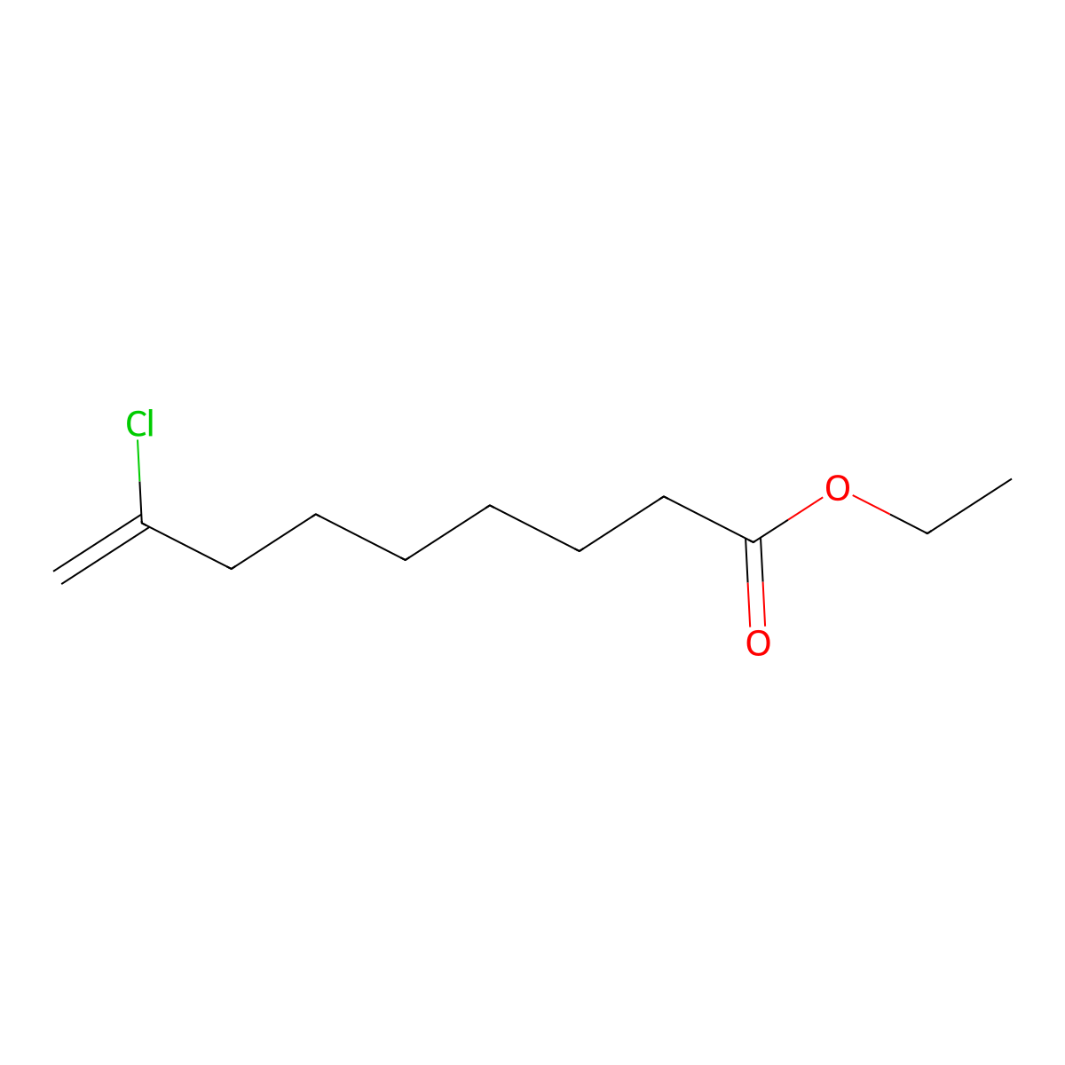 Ethyl 8-chloro-8-nonenoate molecular structure, CAS 485320-23-8