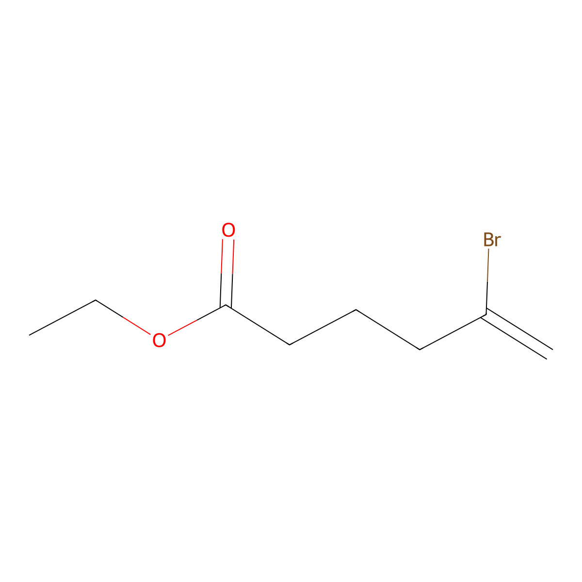 Ethyl 5-bromo-5-hexenoate molecular structure, CAS 485320-24-9