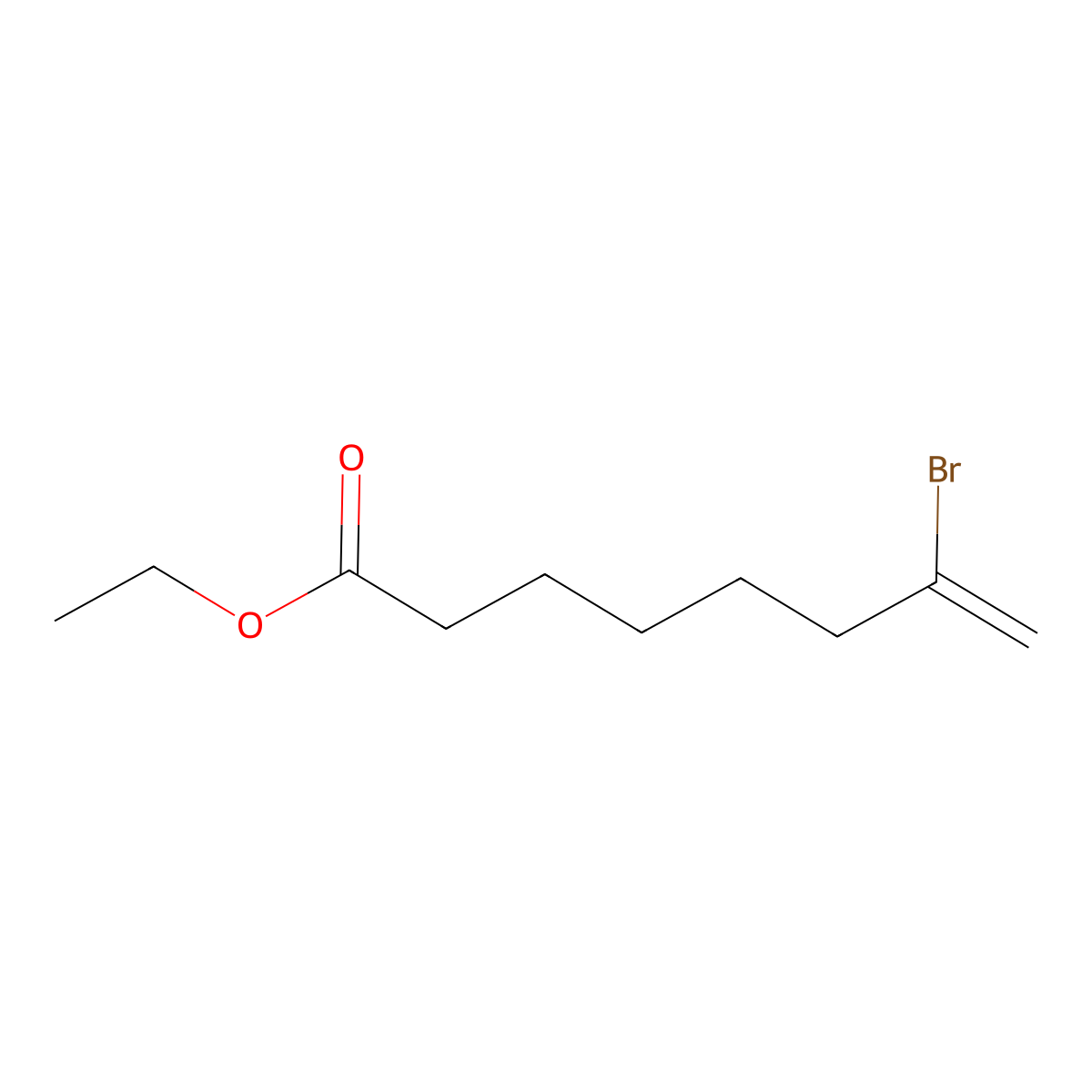 Ethyl 7-bromo-7-octenoate molecular structure, CAS 485320-25-0