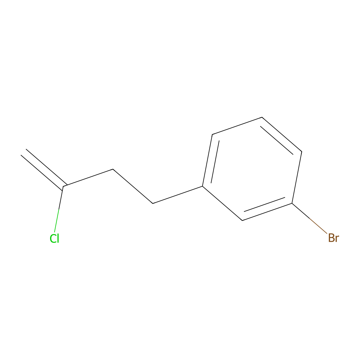 4-(3-Bromophenyl)-2-chloro-1-butene molecular structure, CAS 485320-30-7