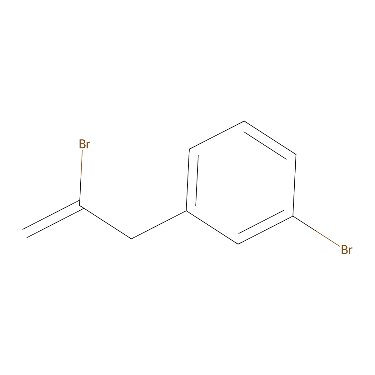 2-Bromo-3-(3-bromophenyl)-1-propene molecular structure, CAS 485320-31-8