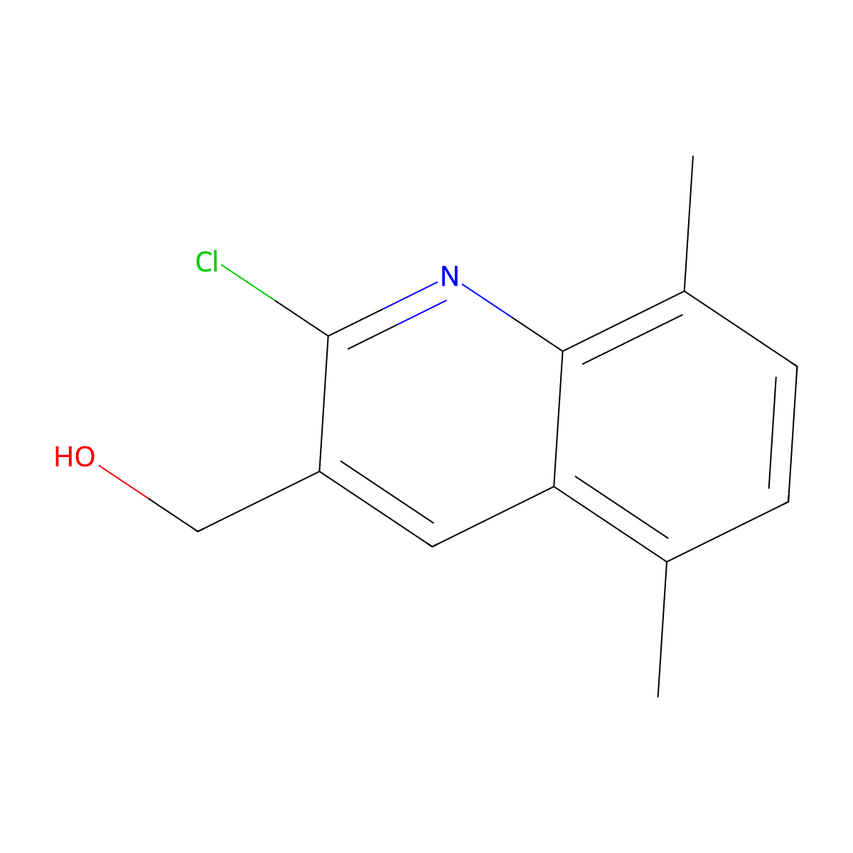2-Chloro-5,8-dimethylquinoline-3-methanol molecular structure, CAS 485337-91-5