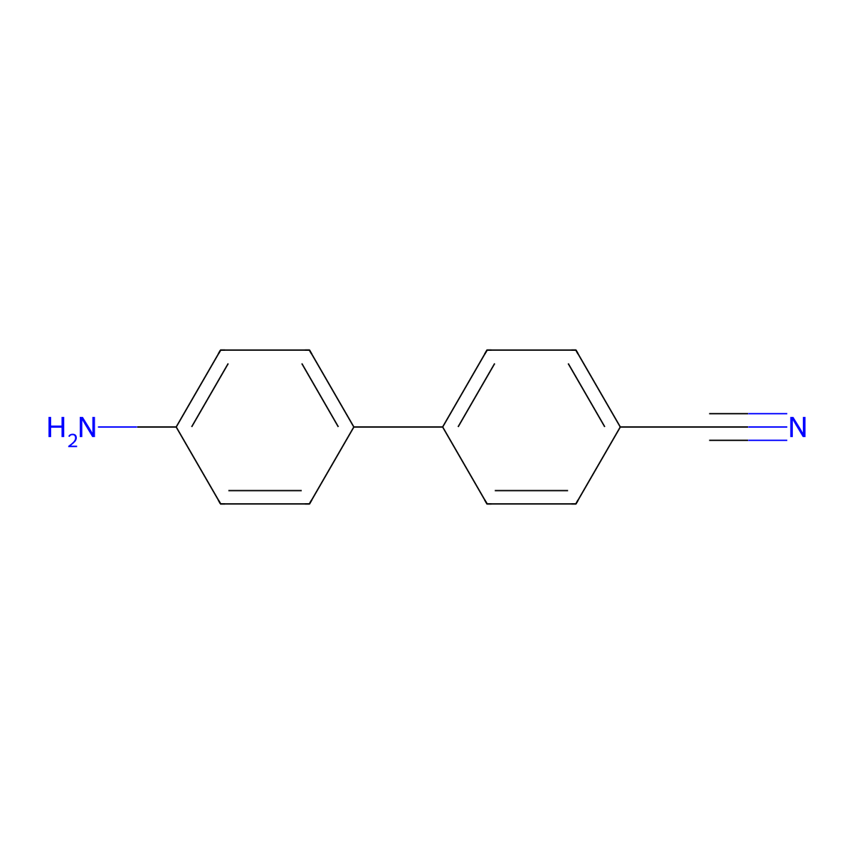 4-Amino-4'-cyanobiphenyl molecular structure, CAS 4854-84-6