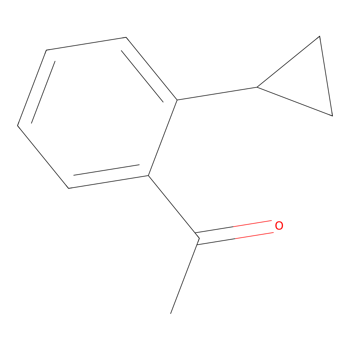 1-(2-Cyclopropylphenyl)ethanone molecular structure, CAS 485402-63-9