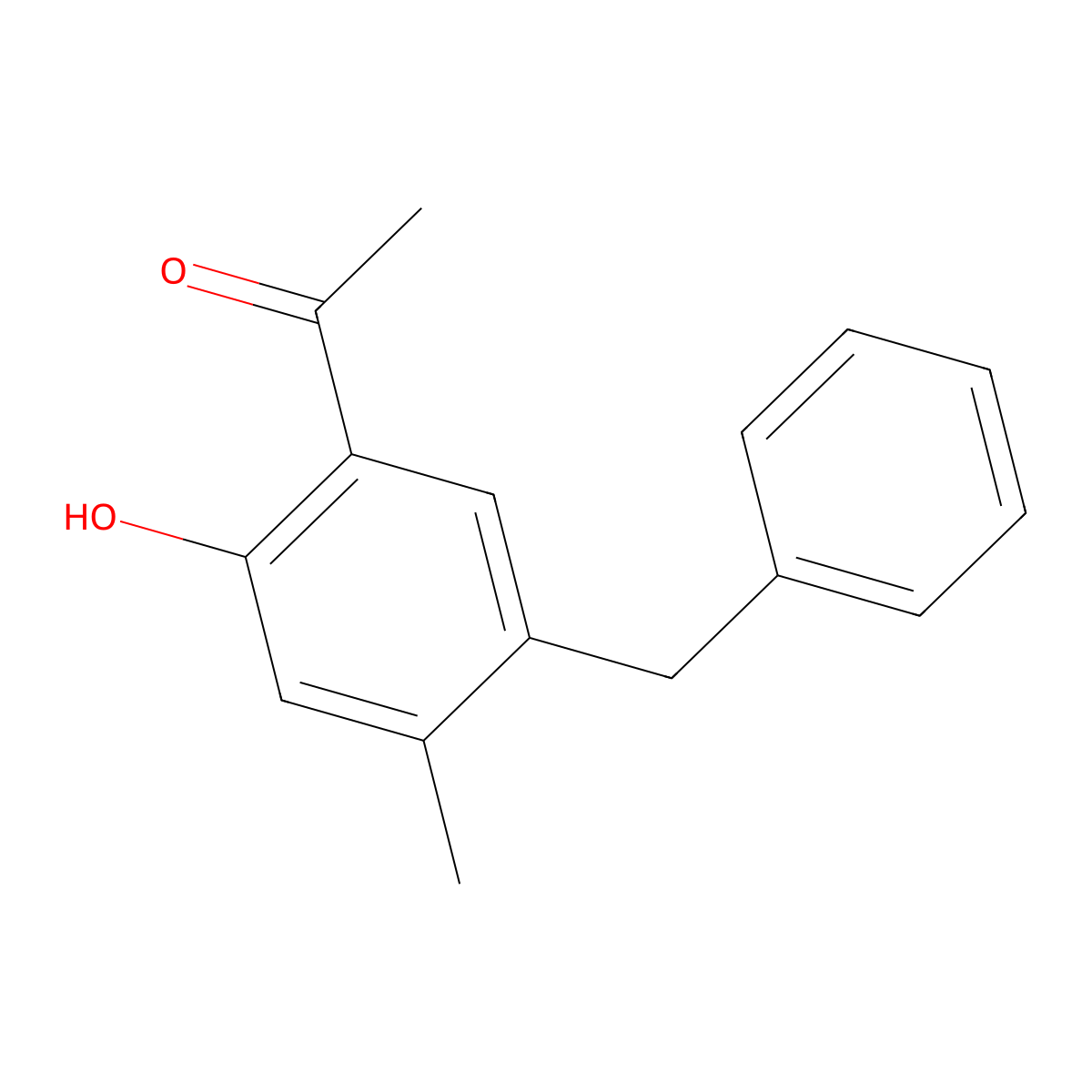 1-(5-Benzyl-2-hydroxy-4-methylphenyl)ethanone molecular structure, CAS 485402-76-4