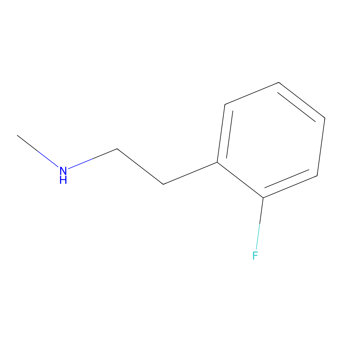[2-(2-Fluorophenyl)ethyl](methyl)amine molecular structure, CAS 485404-58-8